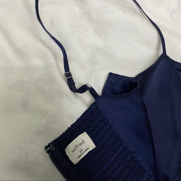 NWOT Aritzia x Wilfred Satin Dress - Picture 7 of 8
